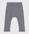 Babies' Organic Cotton Trousers SMOKING blue/MARSHMALLOW white