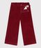 Children's plain corduroy trousers AMARANTE
