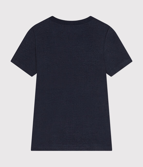 Women's Iconic Linen T-Shirt SMOKING blue