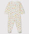 Babies' Fleece Sleepsuit MARSHMALLOW white/MULTICO white