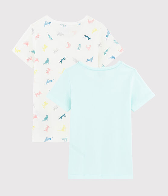 Girls' Colourful Cats Short-Sleeved T-Shirts - 2-Pack variante 1