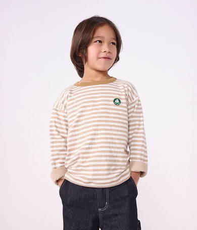 Children's long-sleeved stripy T-shirt