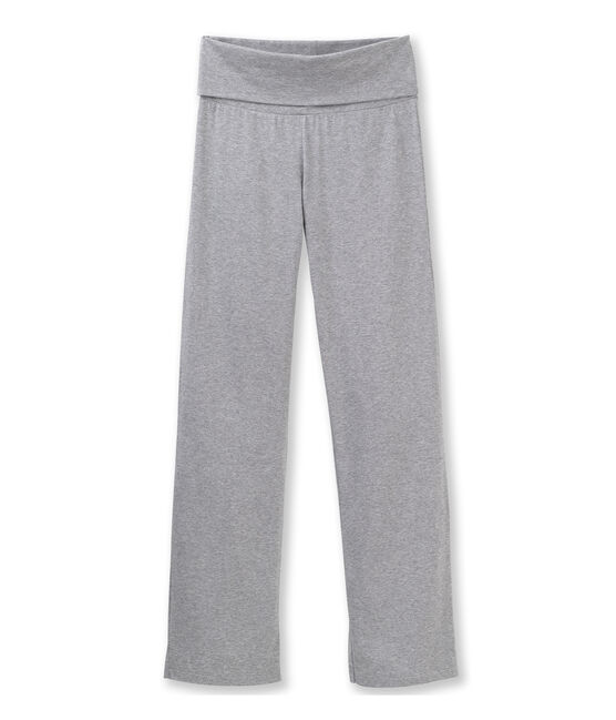 Women's plain Lycra jersey dance pants Subway Chine grey