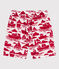 Boys' Printed Recycled Swimming Shorts AVALANCHE red/ROUGE