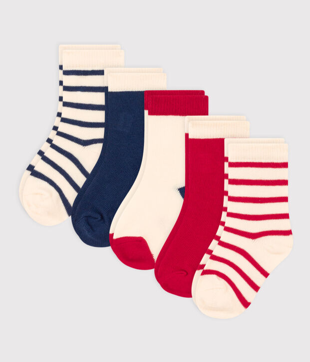 Babies' Stripy Socks - 5-Pack multicolor