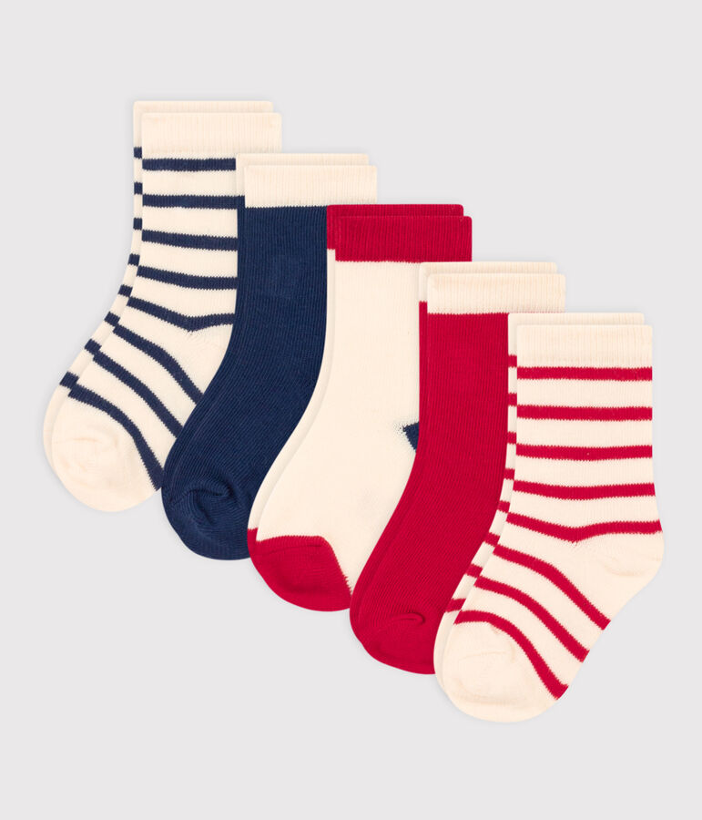 Babies' Stripy Socks - 5-Pack multicolor