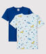 Boys' Short-Sleeved Yoga Animals T-Shirt - 2-Piece Set