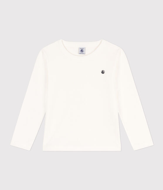 Boys' Long-Sleeved T-shirt MARSHMALLOW white
