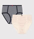 Women's High-Waisted Cotton Briefs - 2-Pack