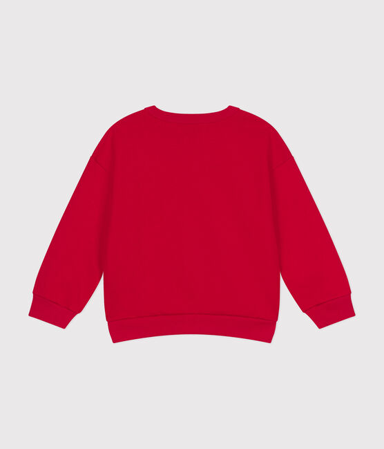Little boys' fleece sweatshirt CORRIDA red