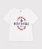 Children's short-sleeved printed t-shirt white