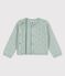 Babies' Sophisticated Knitted Cardigan HERBIER green