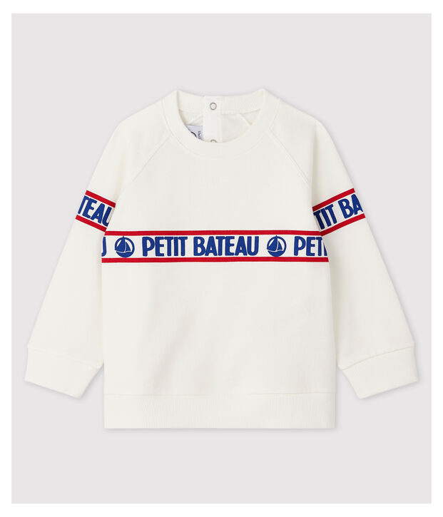 Baby Boys' Fleece Sweatshirt white