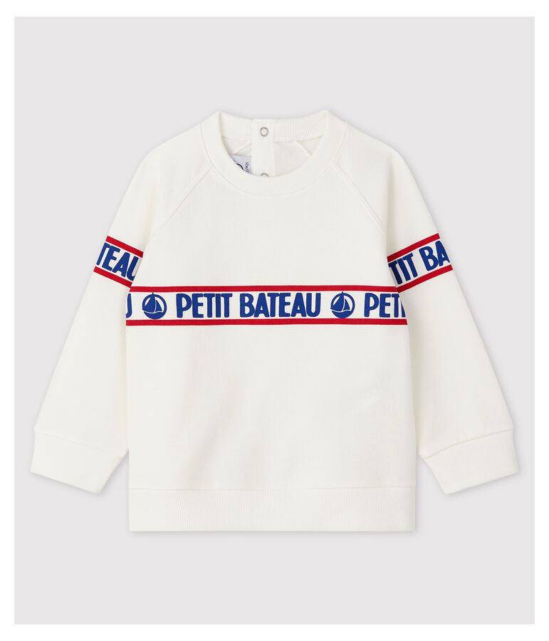 Baby Boys' Fleece Sweatshirt white