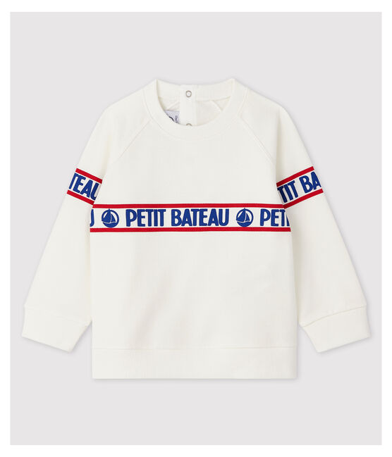 Baby Boys' Fleece Sweatshirt MARSHMALLOW white