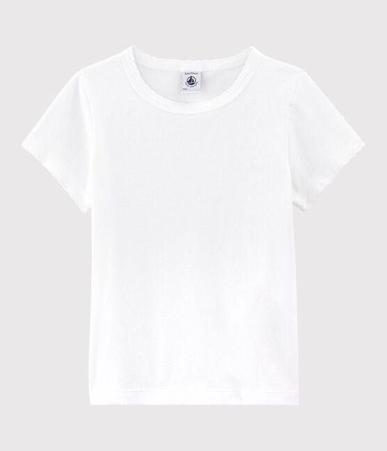 Children's Unisex Iconic Cotton T-Shirt ECUME white