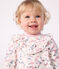 Babies' long sleeved floral-print cotton dress MILK /MULTICO