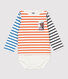 Babies' Cotton Striped Bodysuit
