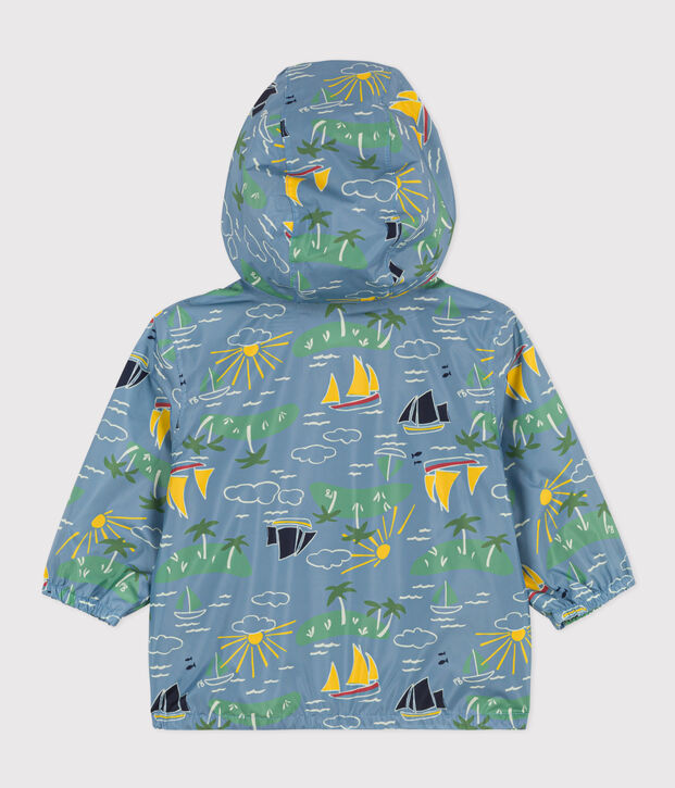 Babies' Recycled Polyester Windbreaker blue/multicolor