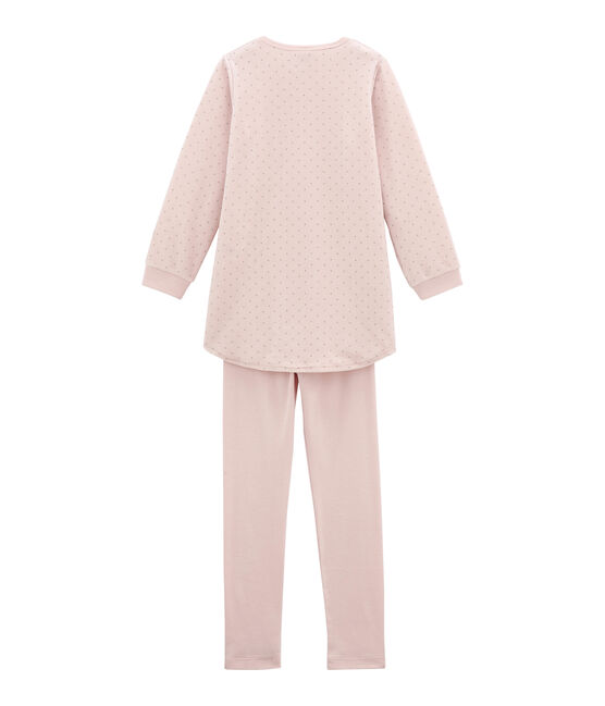 Little girl's nightgown with leggings JOLI pink/CONCRETE grey