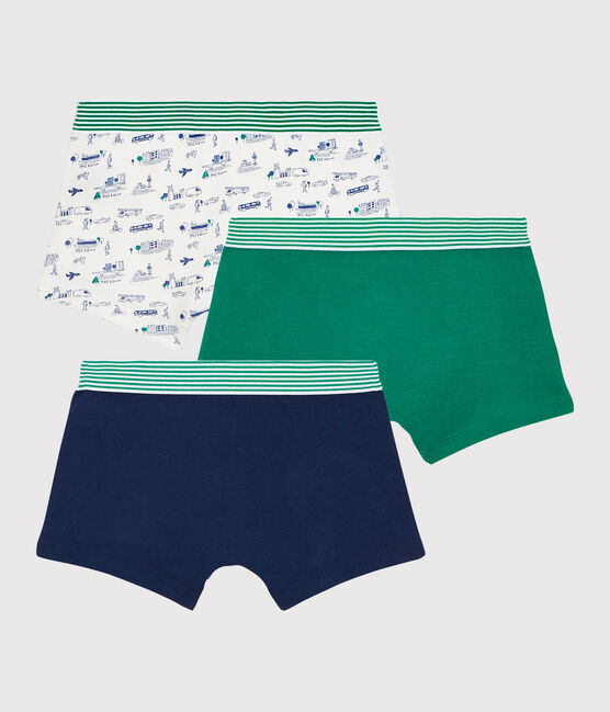 Boys' Transport Print Cotton Boxer Shorts - 3-Pack variante 1