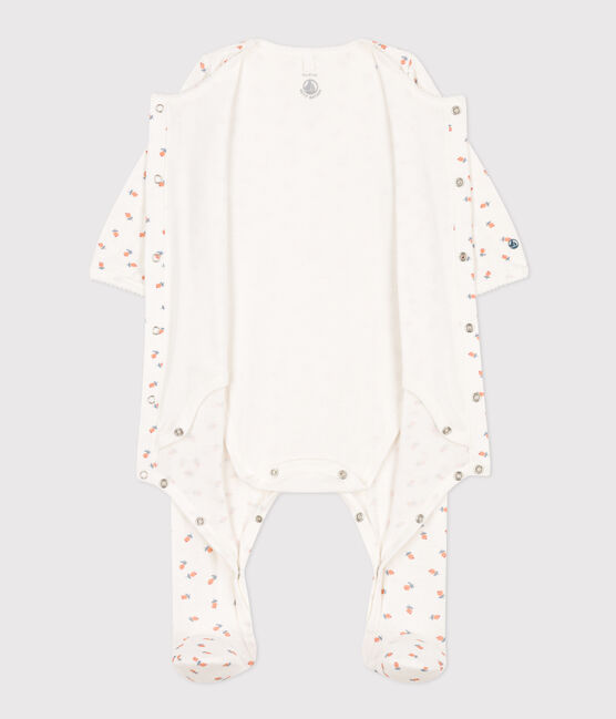 Floral Tube Knit Bodyjama MARSHMALLOW white/MULTICO white