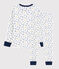 Boys' Fleece Bear Pyjamas MARSHMALLOW white/MULTICO white