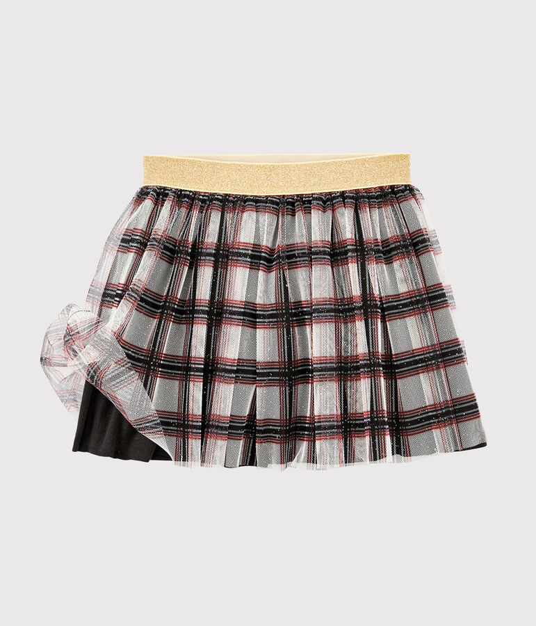 Girls' Tulle Skirt MARSHMALLOW white/MULTICO white