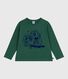 Children's long-sleeved printed cotton T-shirt
