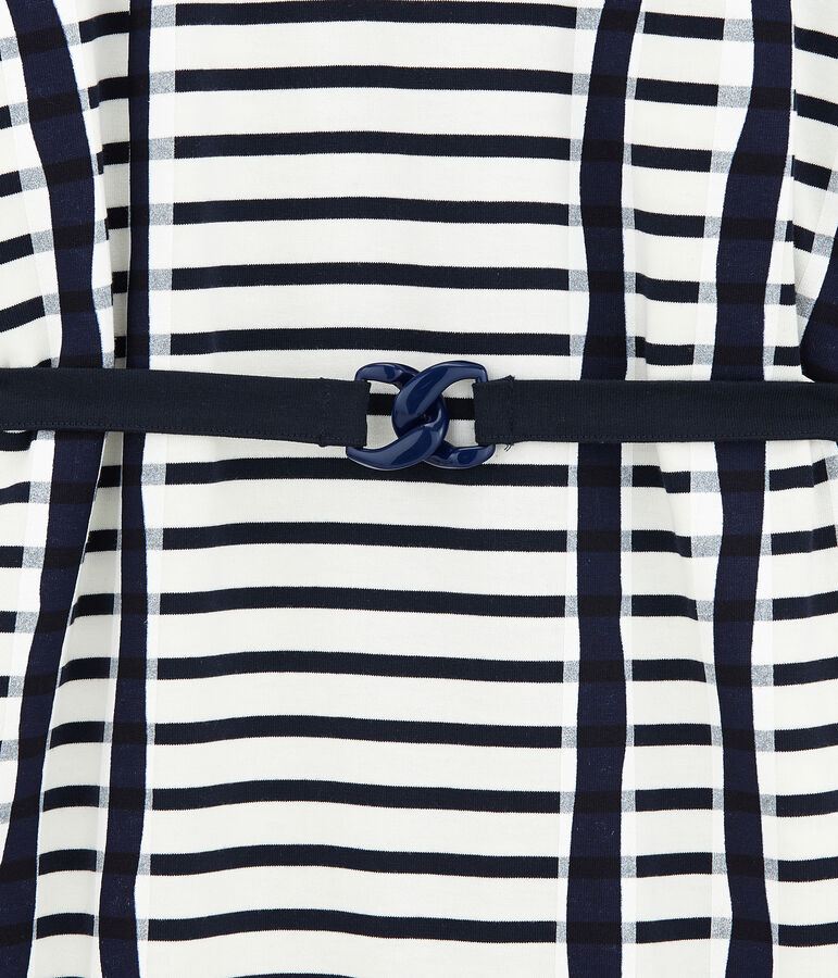 Navy Kimono white/blue