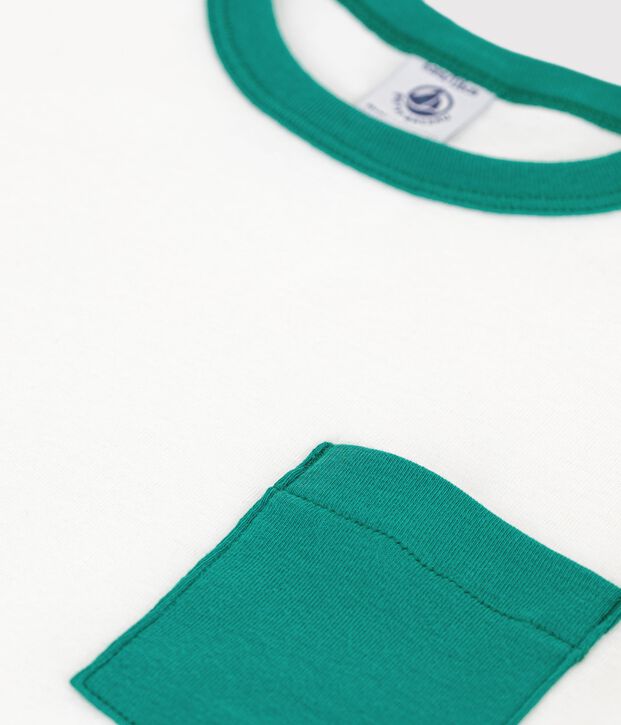 Children's short-sleeved cotton T-shirt white