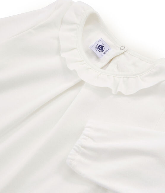 Girls' Long-Sleeved T-shirt MARSHMALLOW white