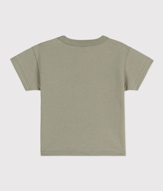 Babies' Short-Sleeved Jersey T-Shirt With Motif MARECAGE green