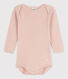 Babies' Long-Sleeved Openwork Bodysuit