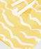 Babies' shark print swim shorts ORGE yellow/MARSHMALLOW white