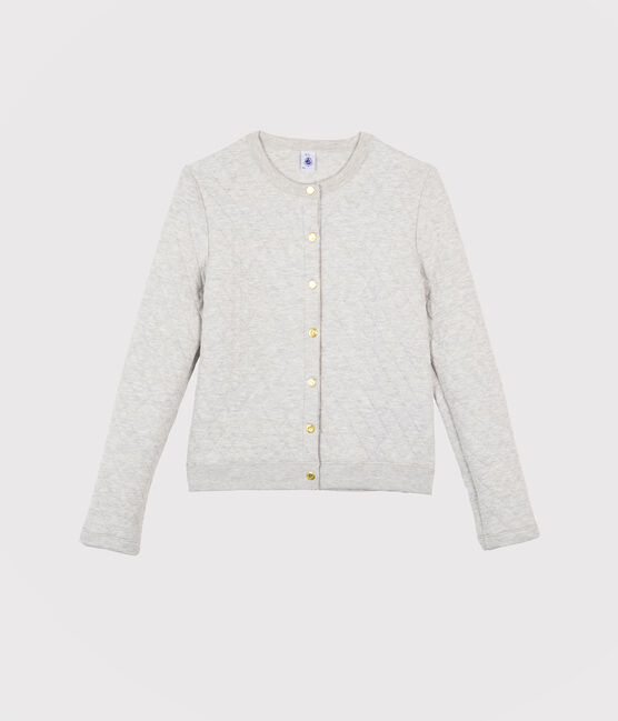 Women's tube knit cardigan BELUGA CHINE grey