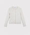Women's tube knit cardigan BELUGA CHINE grey