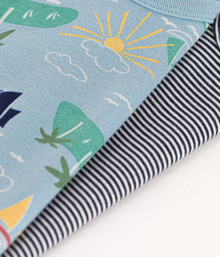 Short-Sleeved Cotton Explorer Bodysuits - Pack of 3 variante 1