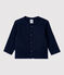 Babies' Organic Cotton Gauze Shirt SMOKING blue