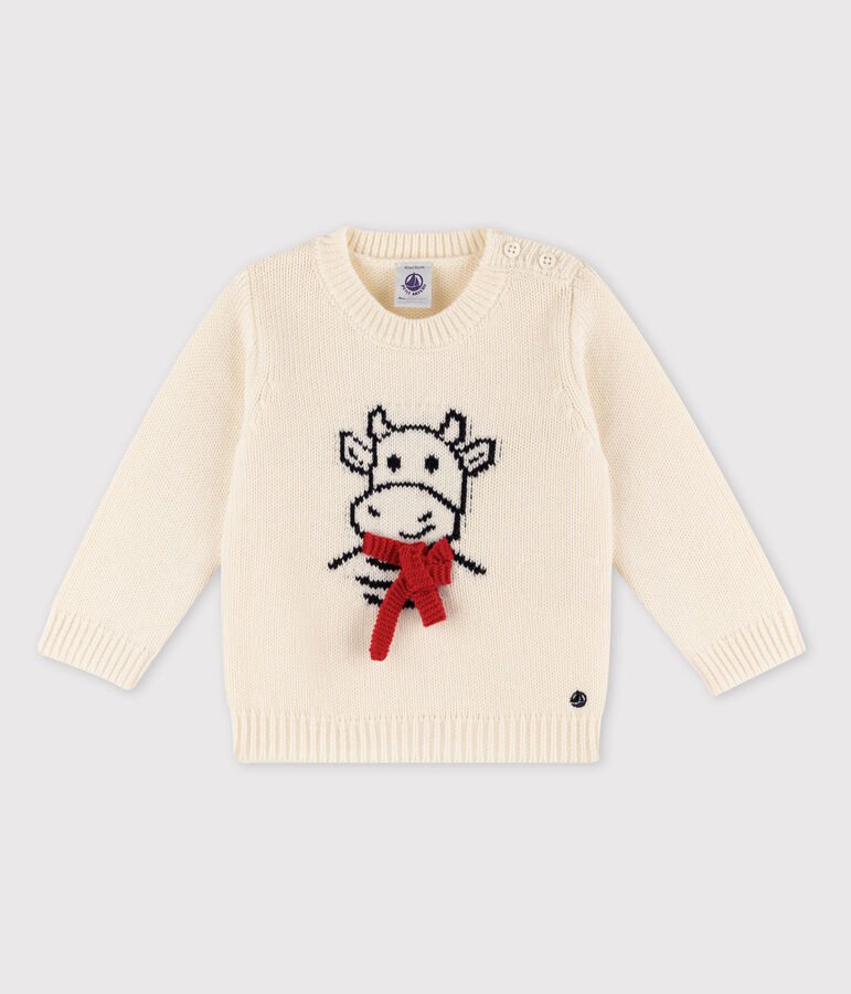 Baby Boys' Long-Sleeved Sweatshirt white/multicolor