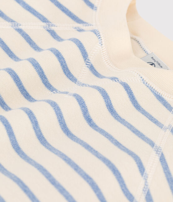 Children's Unisex Cotton Sweatshirt AVALANCHE white/SKY CHINE
