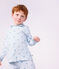 Children's buttoned star printed cotton pyjamas white/multicolor