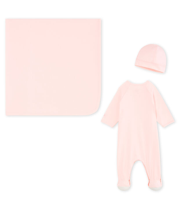 Newborn rib knit gift set multicolor