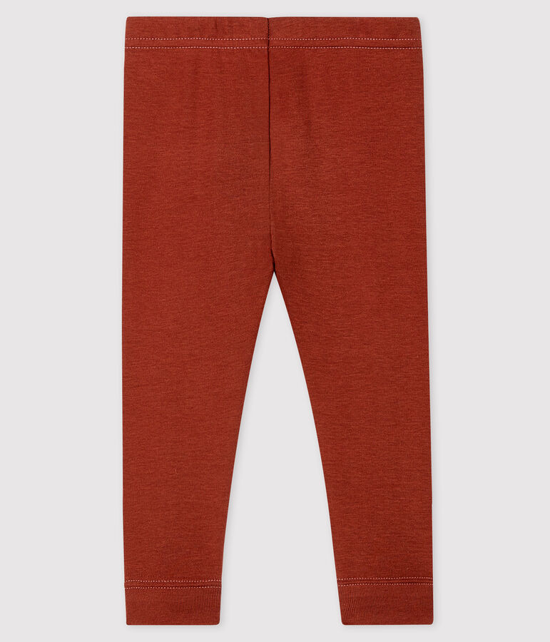 Babies' Cotton Leggings MADRAS orange