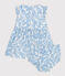 Babies' cotton dress and bloomers with a blue cherry print MARSHMALLOW blue/PORCELANA