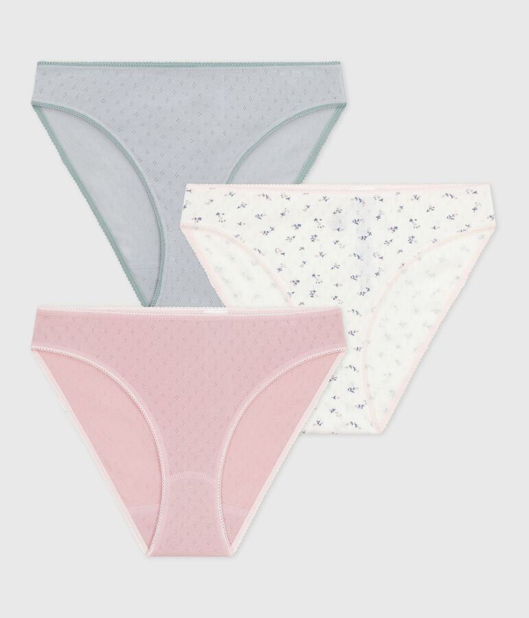 Pack of women's openwork cotton pants variante 1