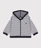 Babies' Hoodie MARSHMALLOW white/SMOKING blue