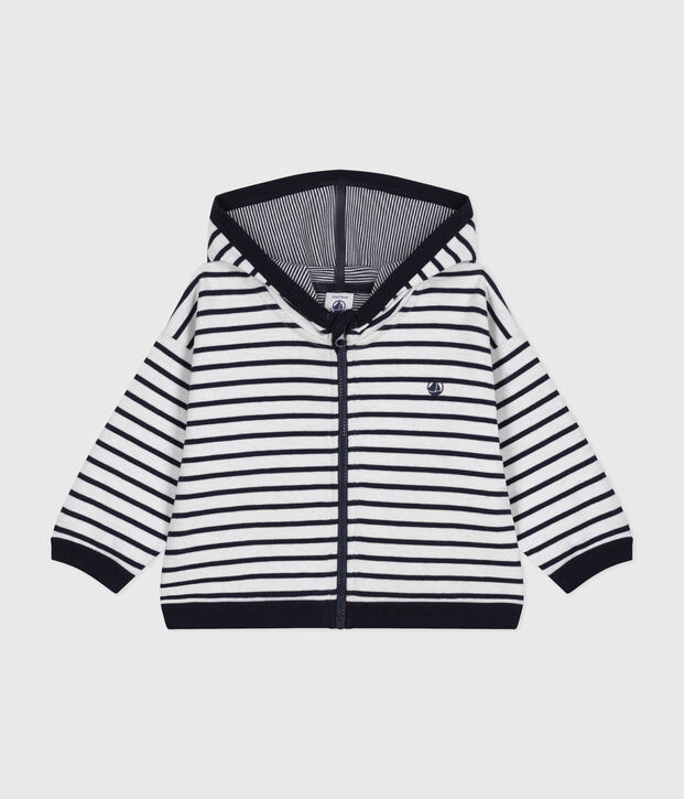 Babies' Hoodie white/blue