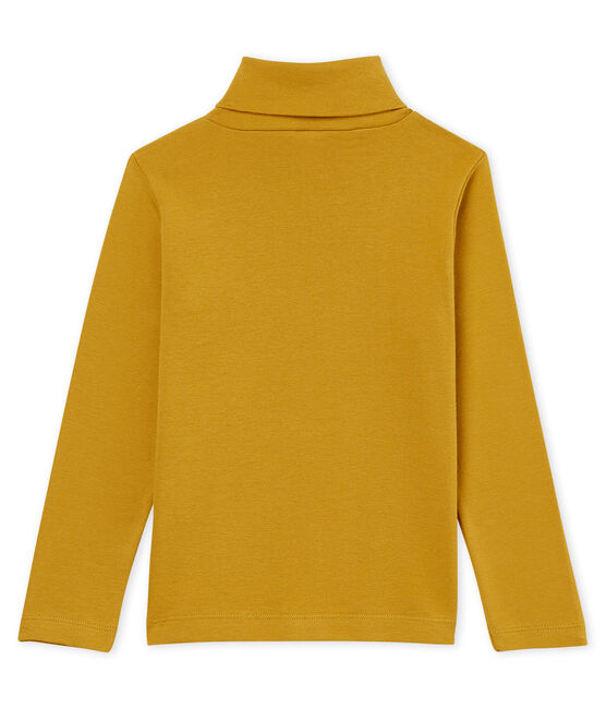 Mixed child's plain polo neck T-shirt INCA yellow