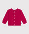 Babies' Knitted Cotton Cardigan DELHI pink